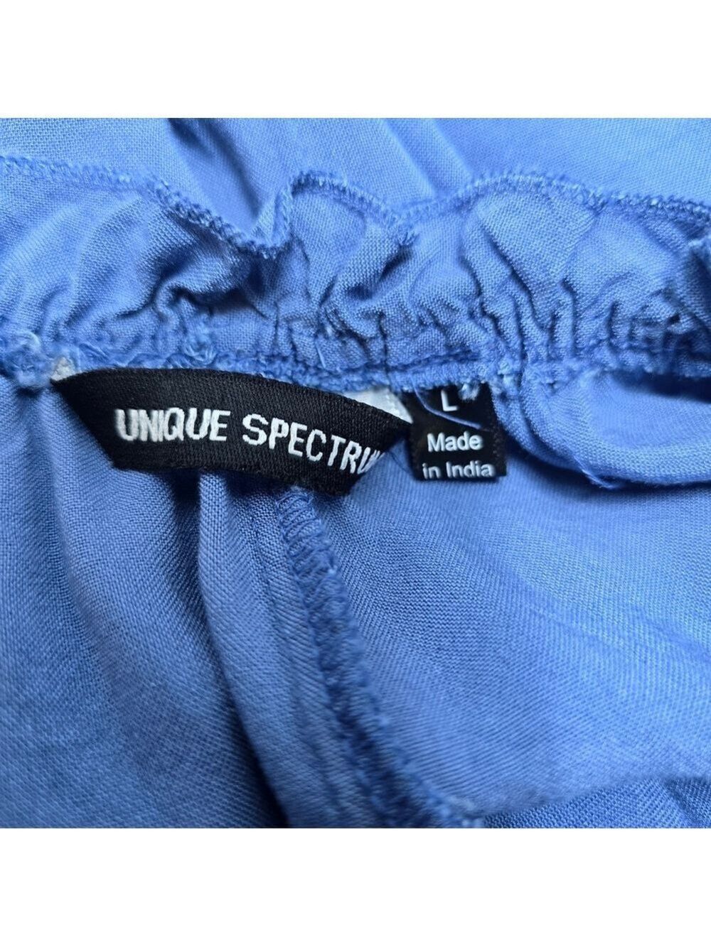 Unique Spectrum Indigo Ruffle Blouse - Picture 7 of 9